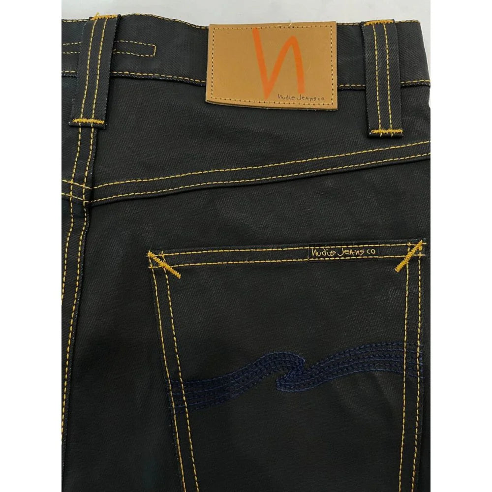 Nudie Jeans Black Cotton Men’s Jean - Jeans