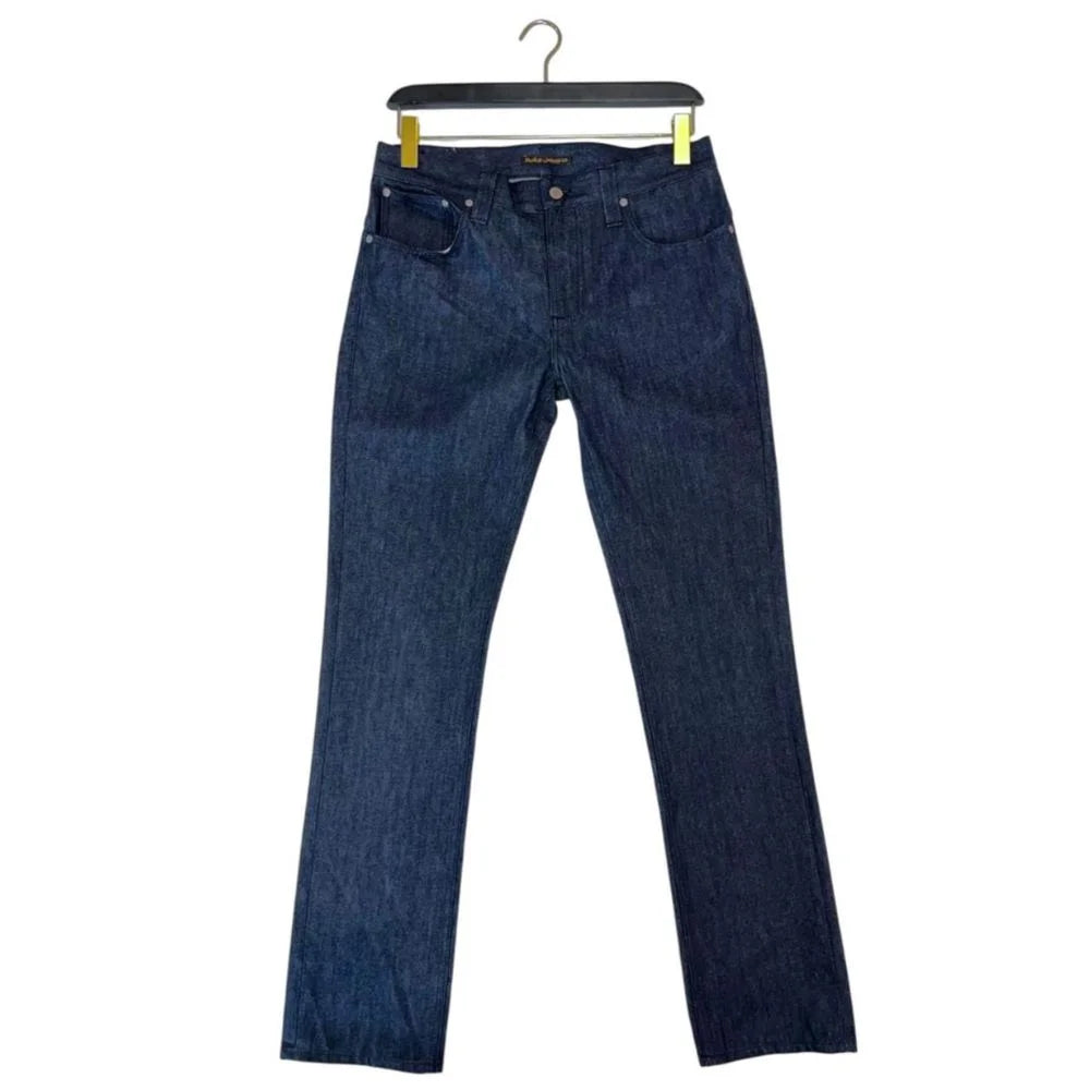 Nudie Jeans Blue Cotton Men Jeans - W36