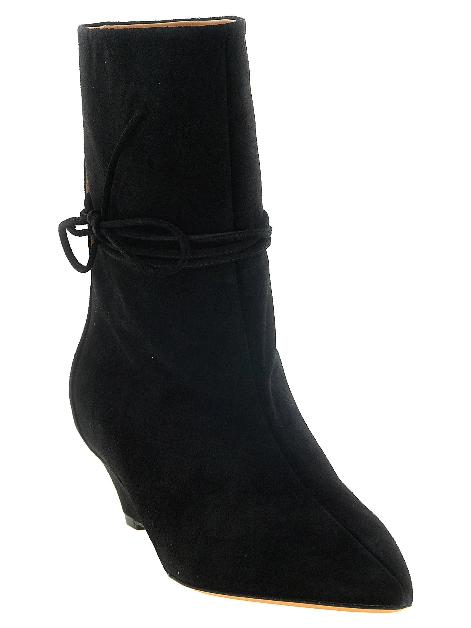 ODISSI Black Calfskin Ankle Boots