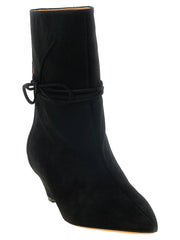 ODISSI Black Calfskin Ankle Boots