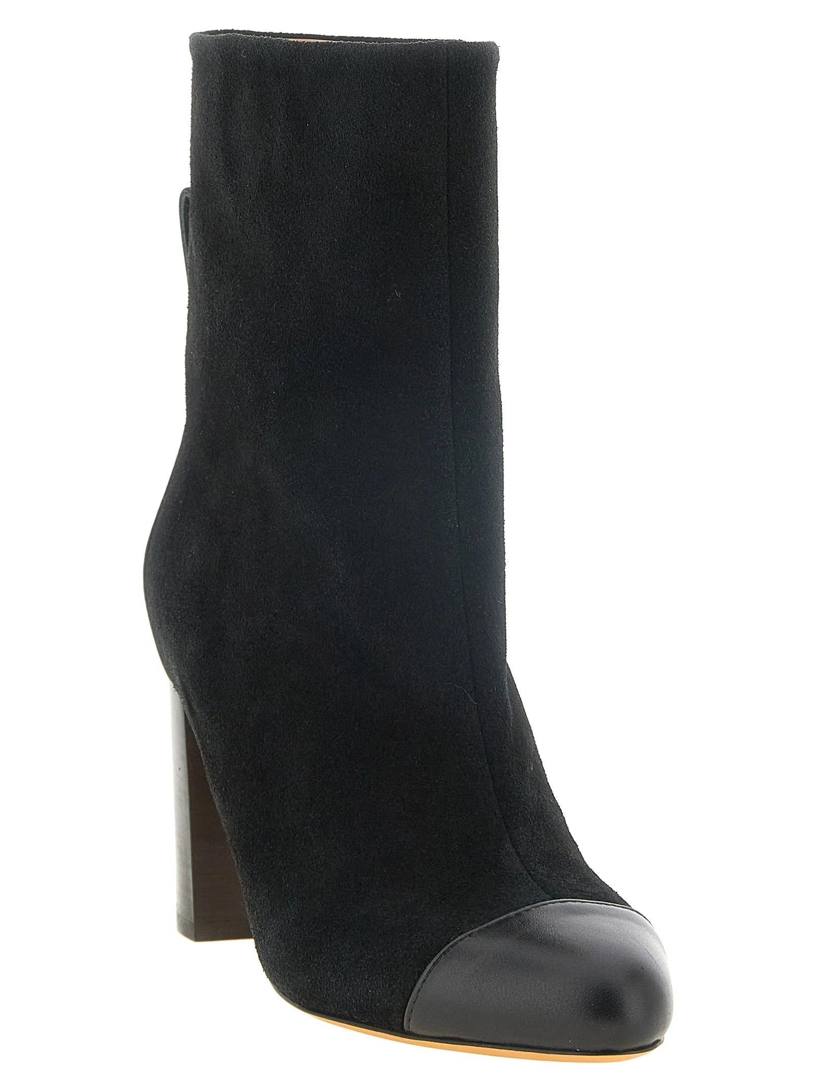ODISSI Black Calfskin Ankle Boots