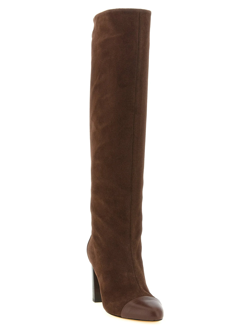 ODISSI Brown Calfskin Over The Knee