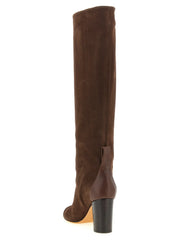 ODISSI Brown Calfskin Over The Knee