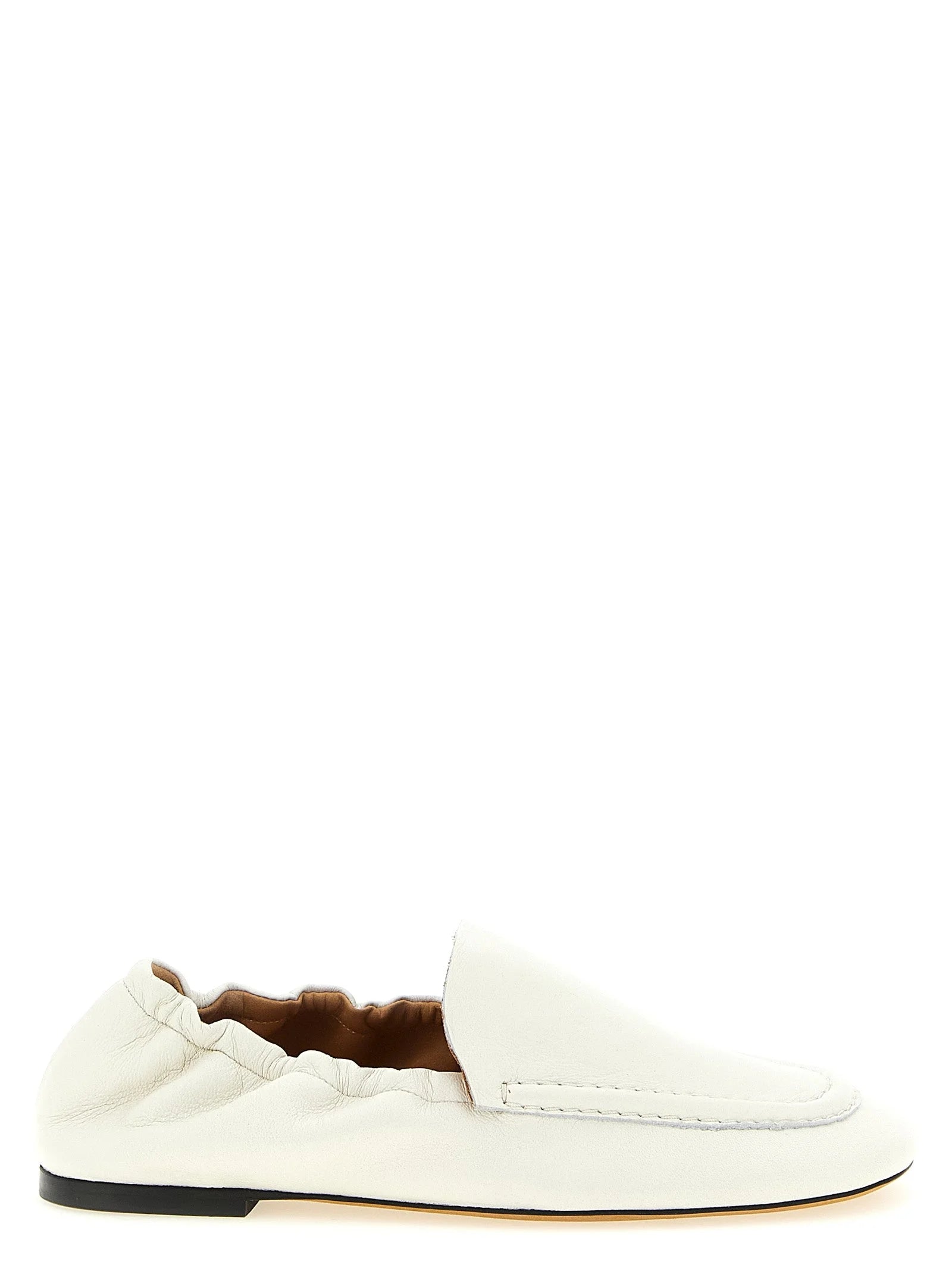 ODISSI hvide loafers i lammeskind