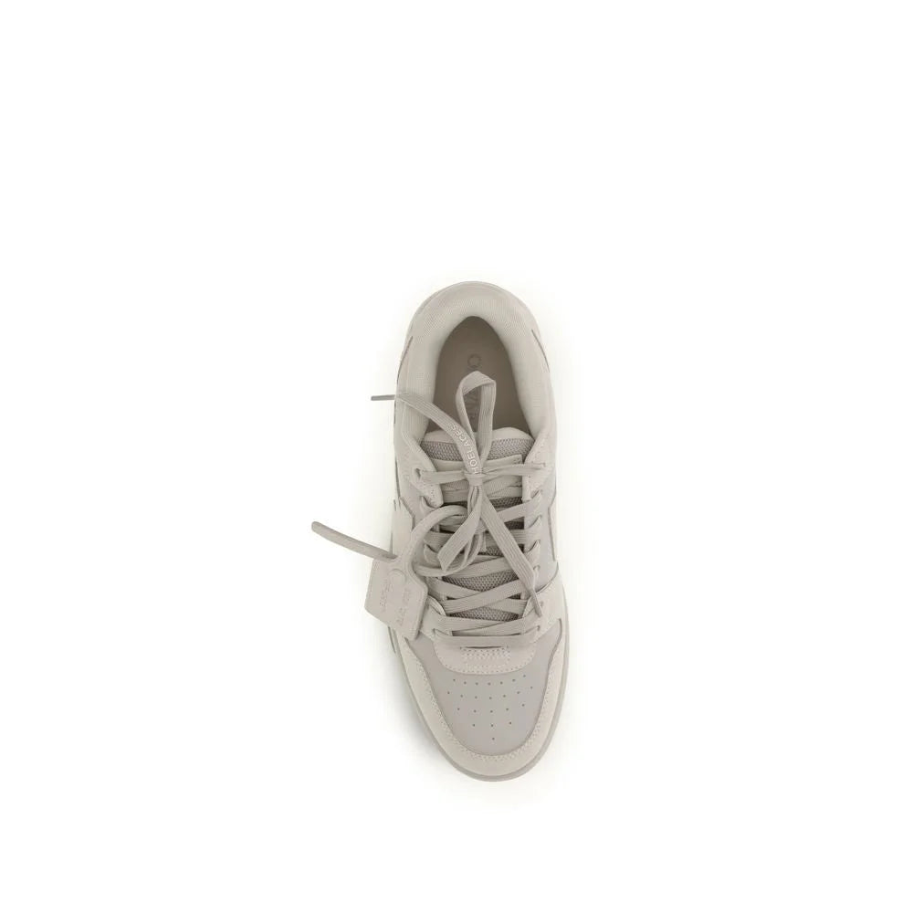Off-White Beige Calf Leather Bos Taurus Low Top Sneakers - Sneakers