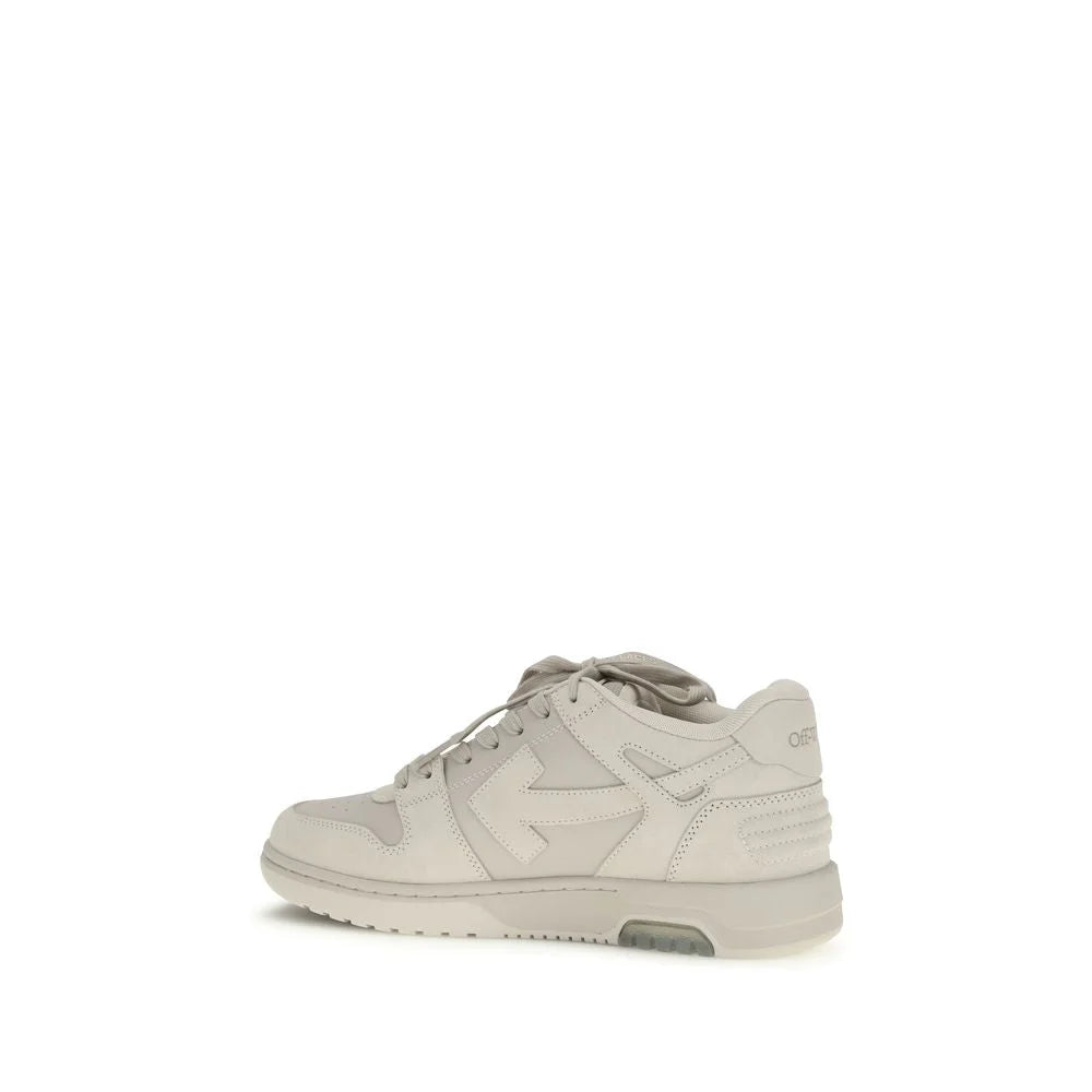 Off-White Beige Calf Leather Bos Taurus Low Top Sneakers - Sneakers