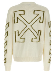 Off-White Beige Cotton Cardigan