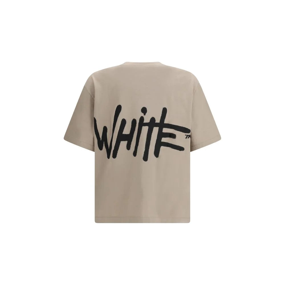 Off-White Beige Cotton Sportswear