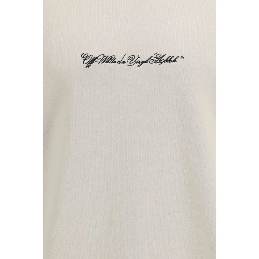 Off-White Beige Cotton Sweatshirt