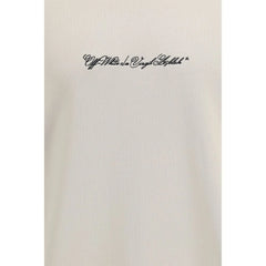 Off-White Beige Cotton Sweatshirt