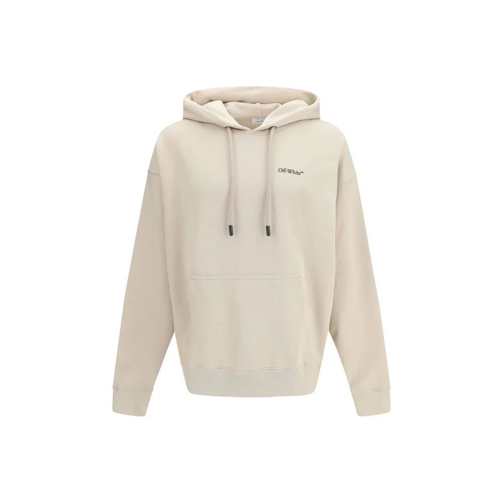 Off-White Beige Cotton Sweatshirt