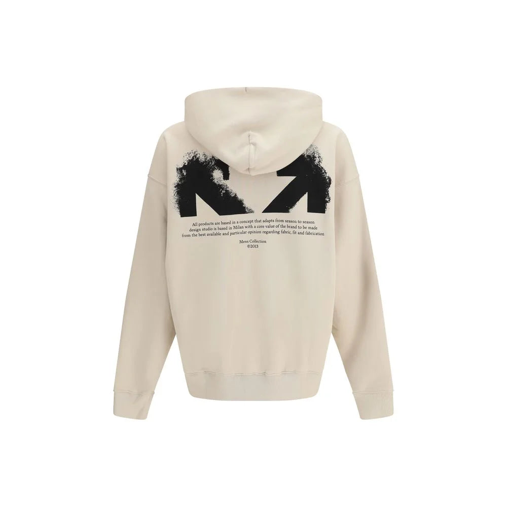 Off-White Beige Cotton Sweatshirt