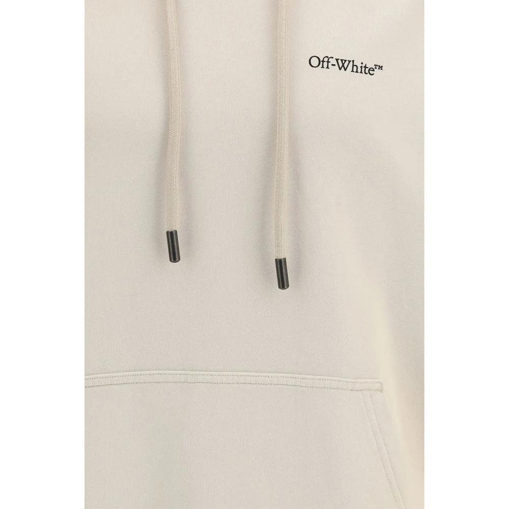 Off-White Beige Cotton Sweatshirt