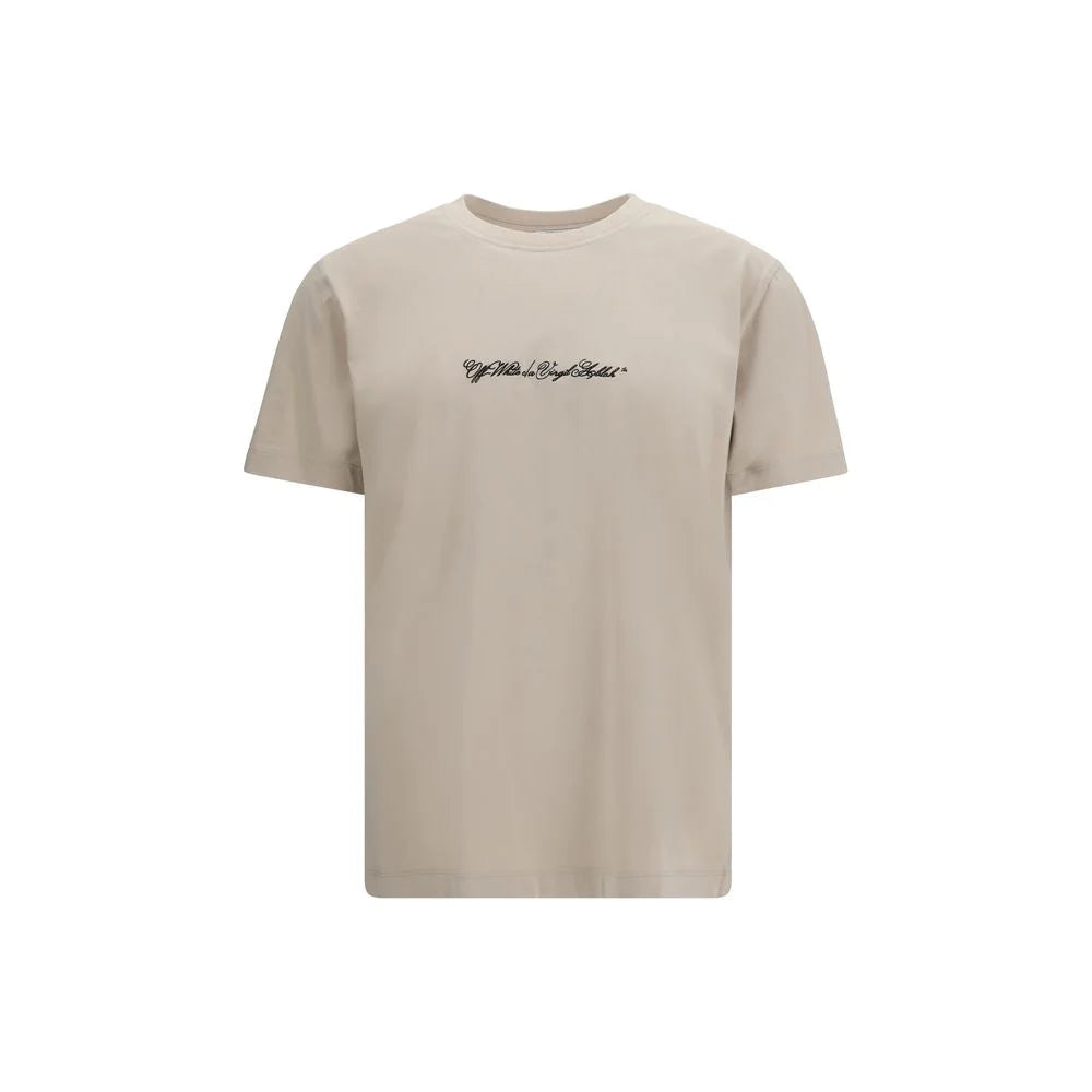 Off-White Beige Bomull T-shirt - T-shirts