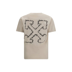 Off-White Beige Bomull T-Shirt - T-shirts