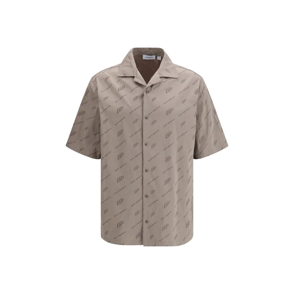Off-White Beige Viscose Shortsleeve Shirt - IT48 | M