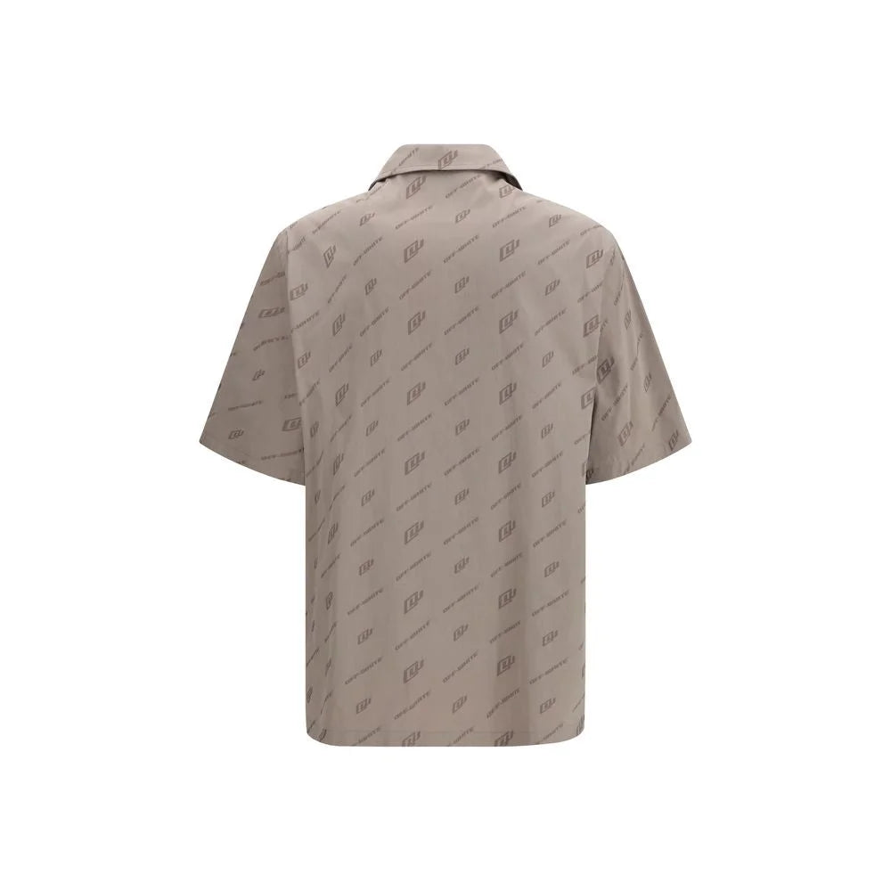 Off-White Beige Viscose Shortsleeve Shirt - IT50 | L