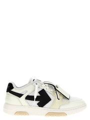 Off-White Bicolor Bovine Leather Athletic Sneakers - EU 40 | US 7