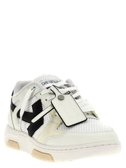 Off-White Bicolor Bovine Leather Athletic Sneakers - EU 40 | US 7
