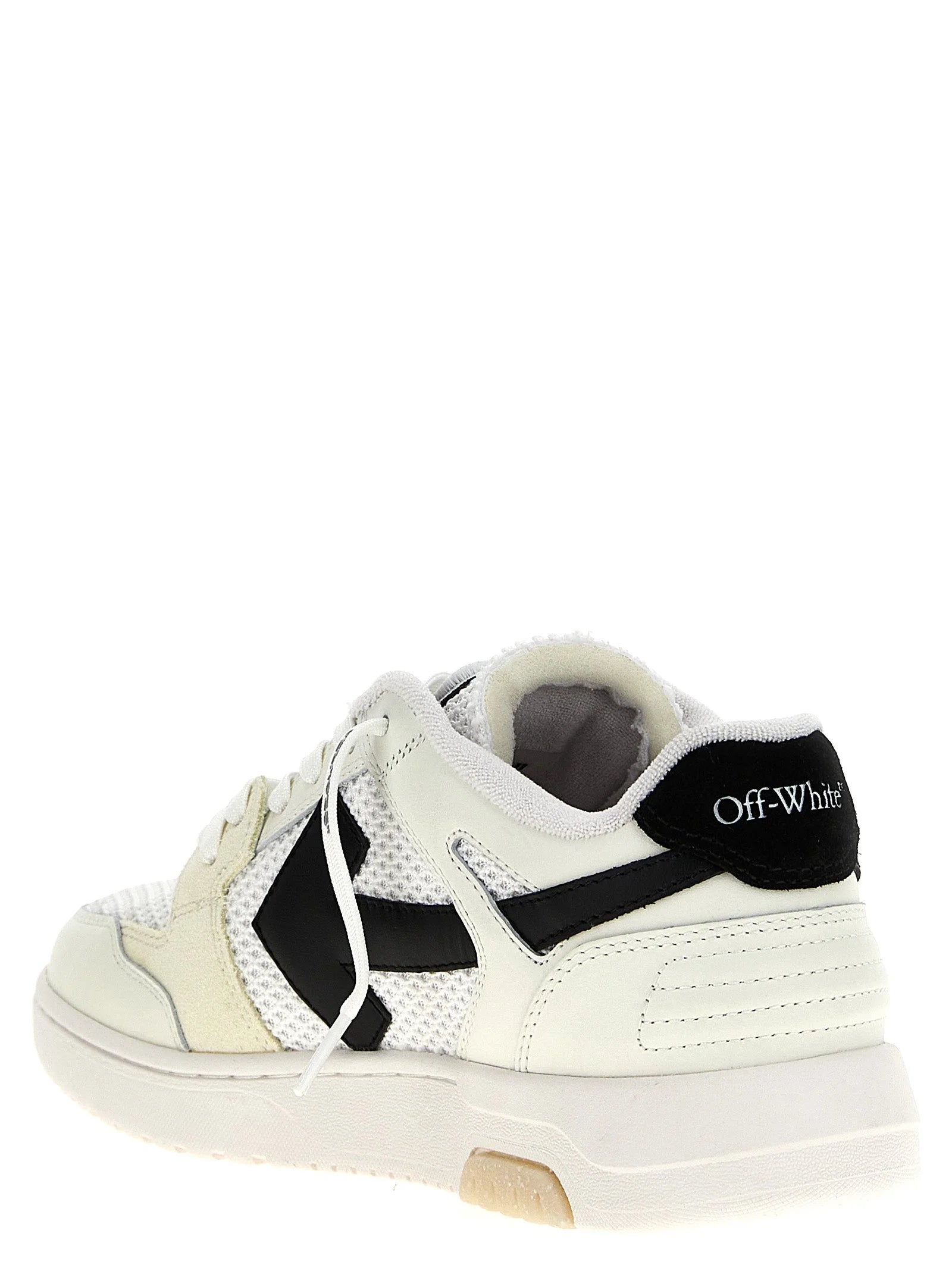 Off-White Bicolor Bovine Leather Athletic Sneakers - EU 40 | US 7