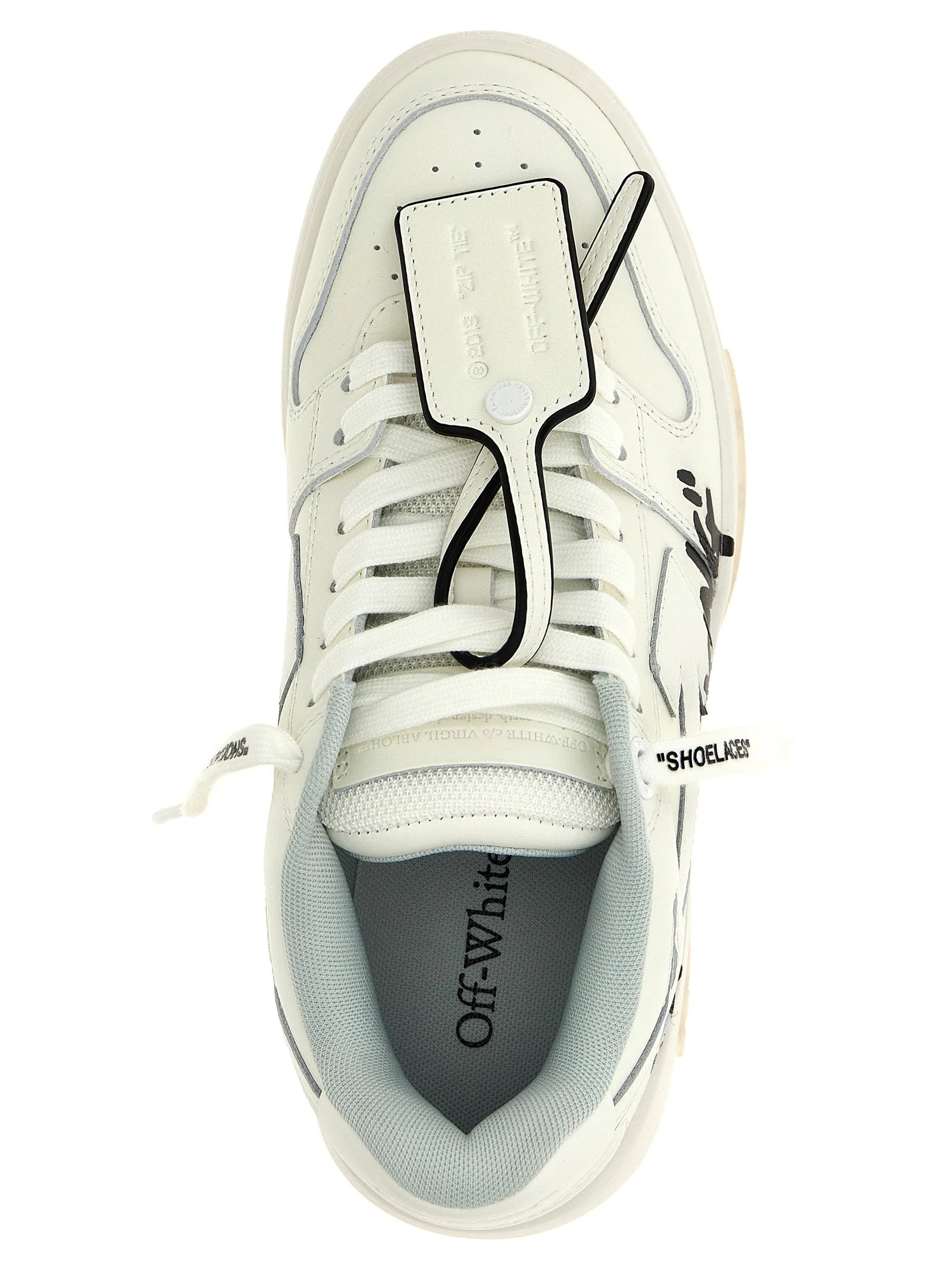 Off-White Bicolor Bovine Leather Low Top Sneakers - EU35/US5