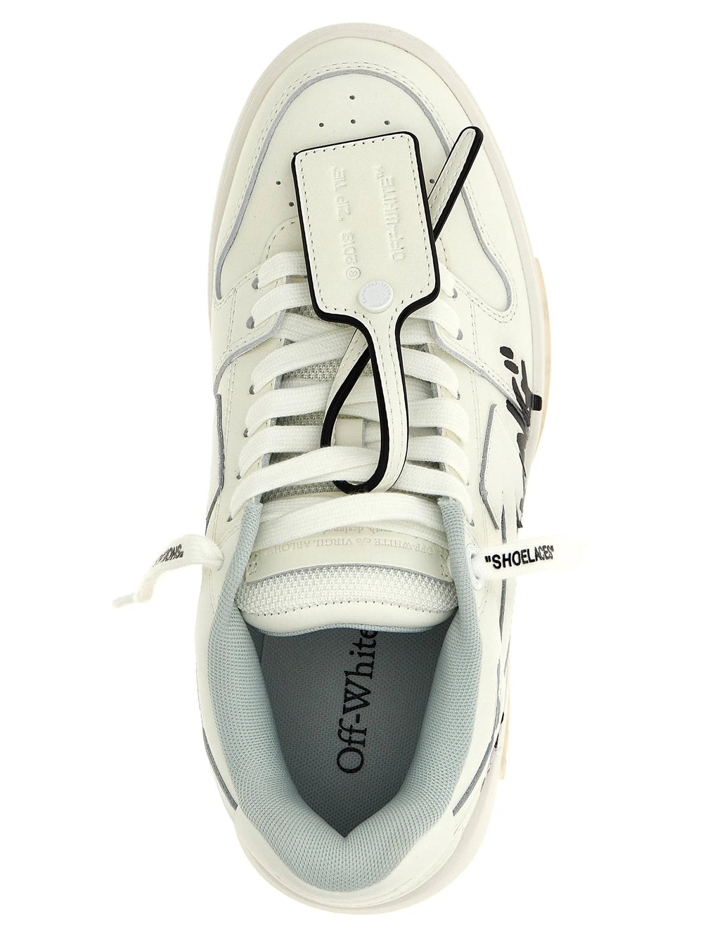 Off-White Bicolor Bovine Leather Low Top Sneakers - EU35/US5