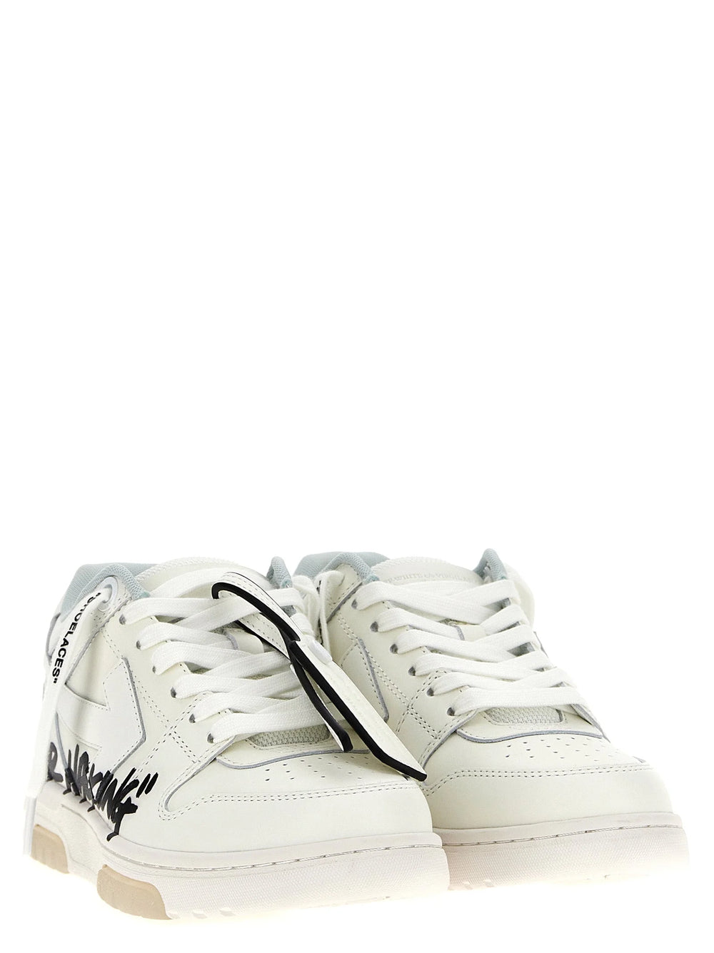 Off-White Bicolor Bovine Leather Low Top Sneakers - EU35/US5