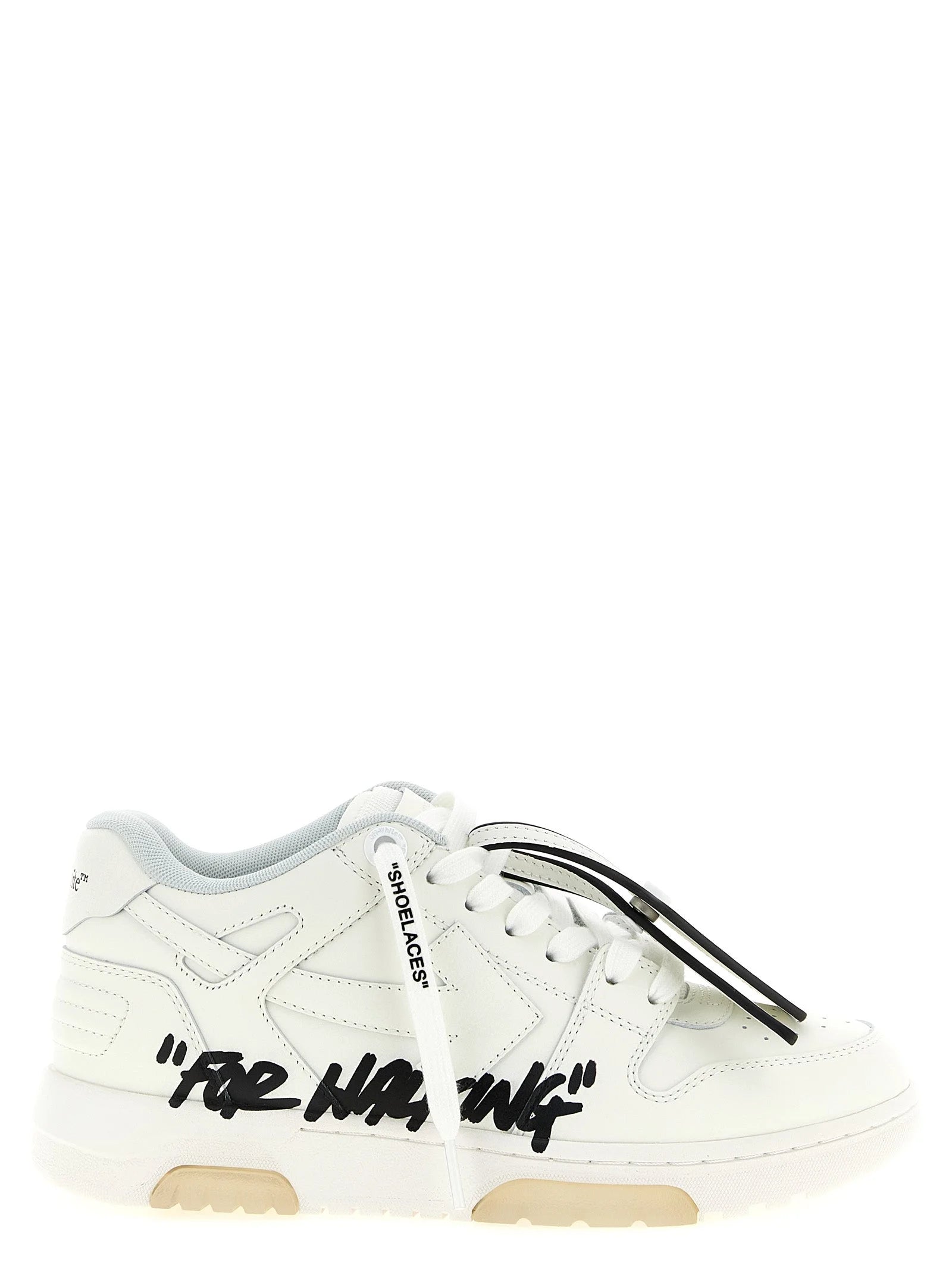 Off-White kahetoonilised nahast sportlikud saapad