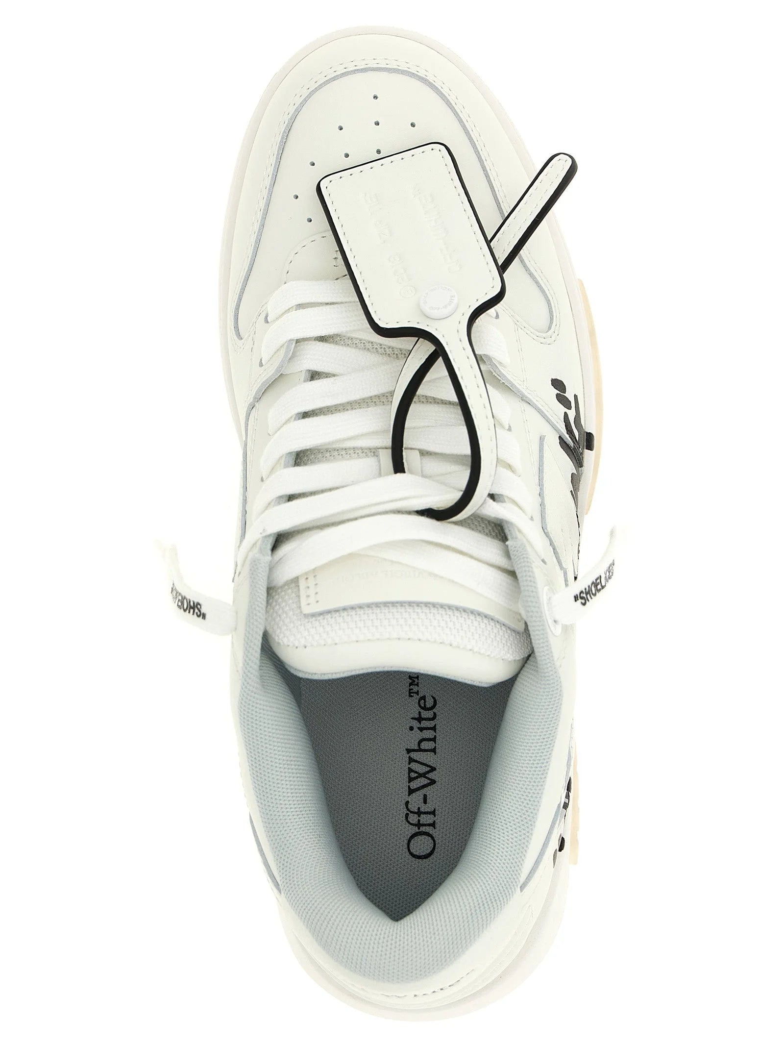 Off-White kahetoonilised nahast sportlikud saapad