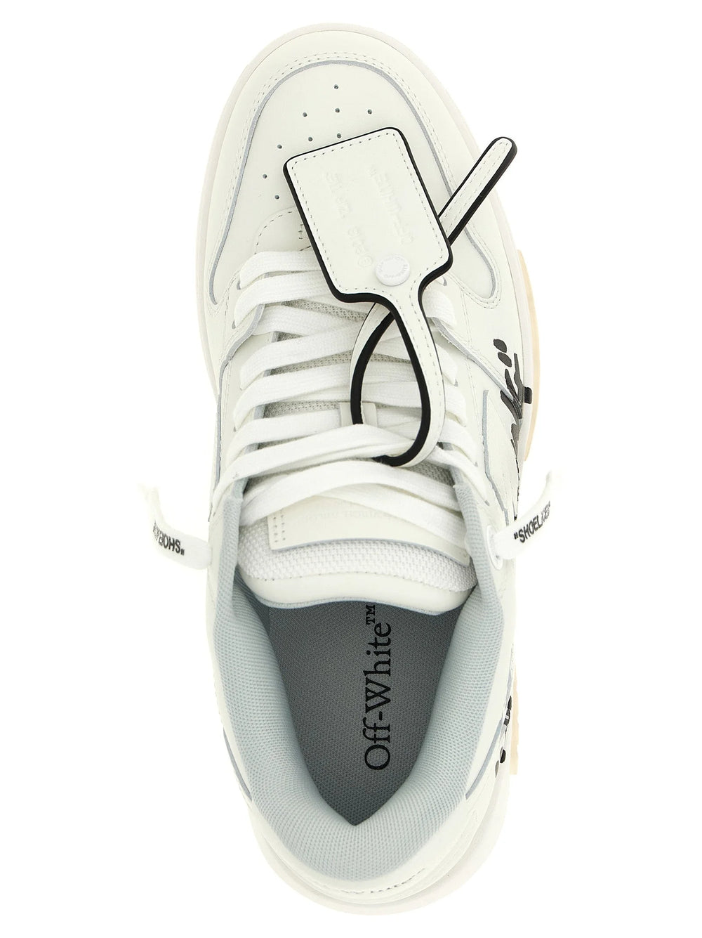Off-White kahetoonilised nahast sportlikud saapad