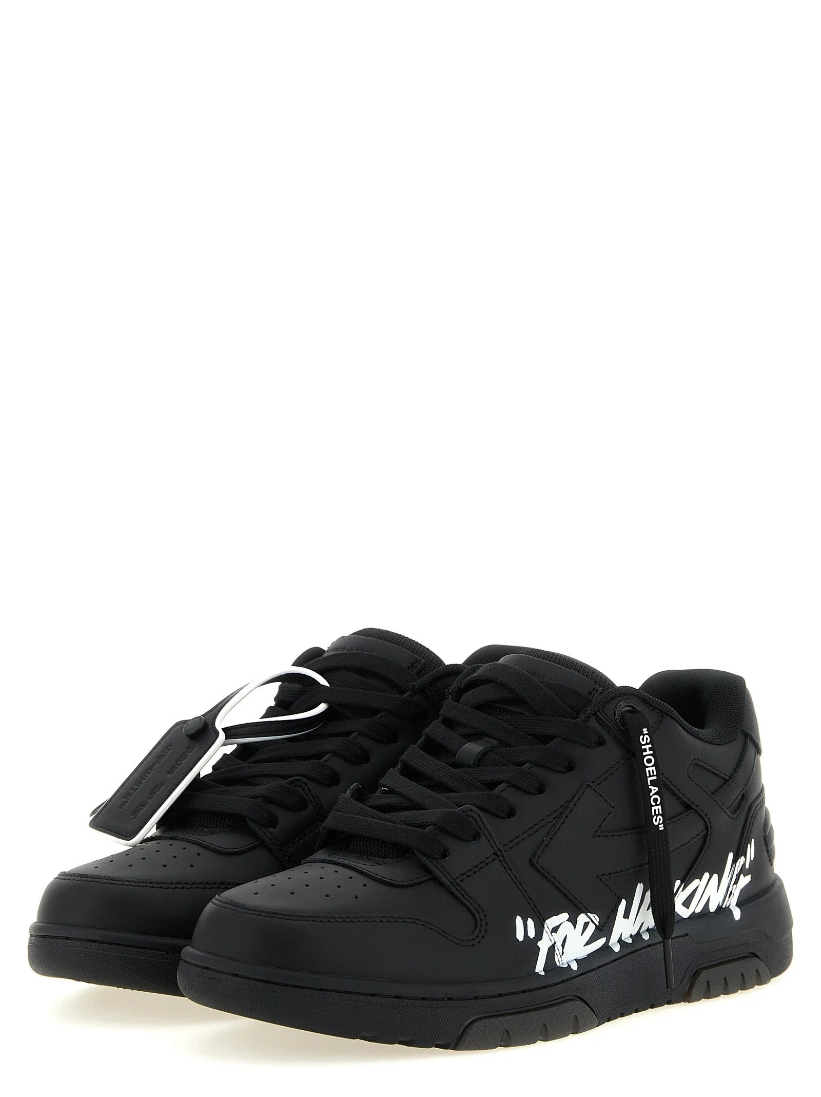 Off-White Bicolor Calfskin Low Top Sneakers