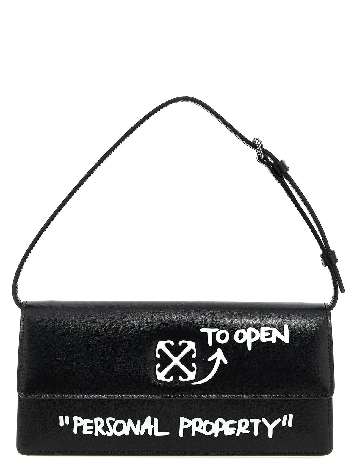 Off-White Bicolor Calfskin Shoulder Bag