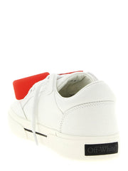 Off-White Bicolor Cotton Low Top Sneakers