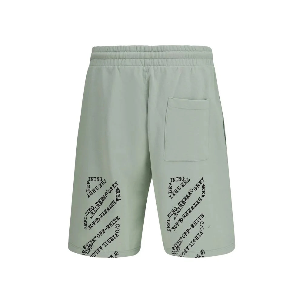 Off-White Bicolor Cotton Shorts