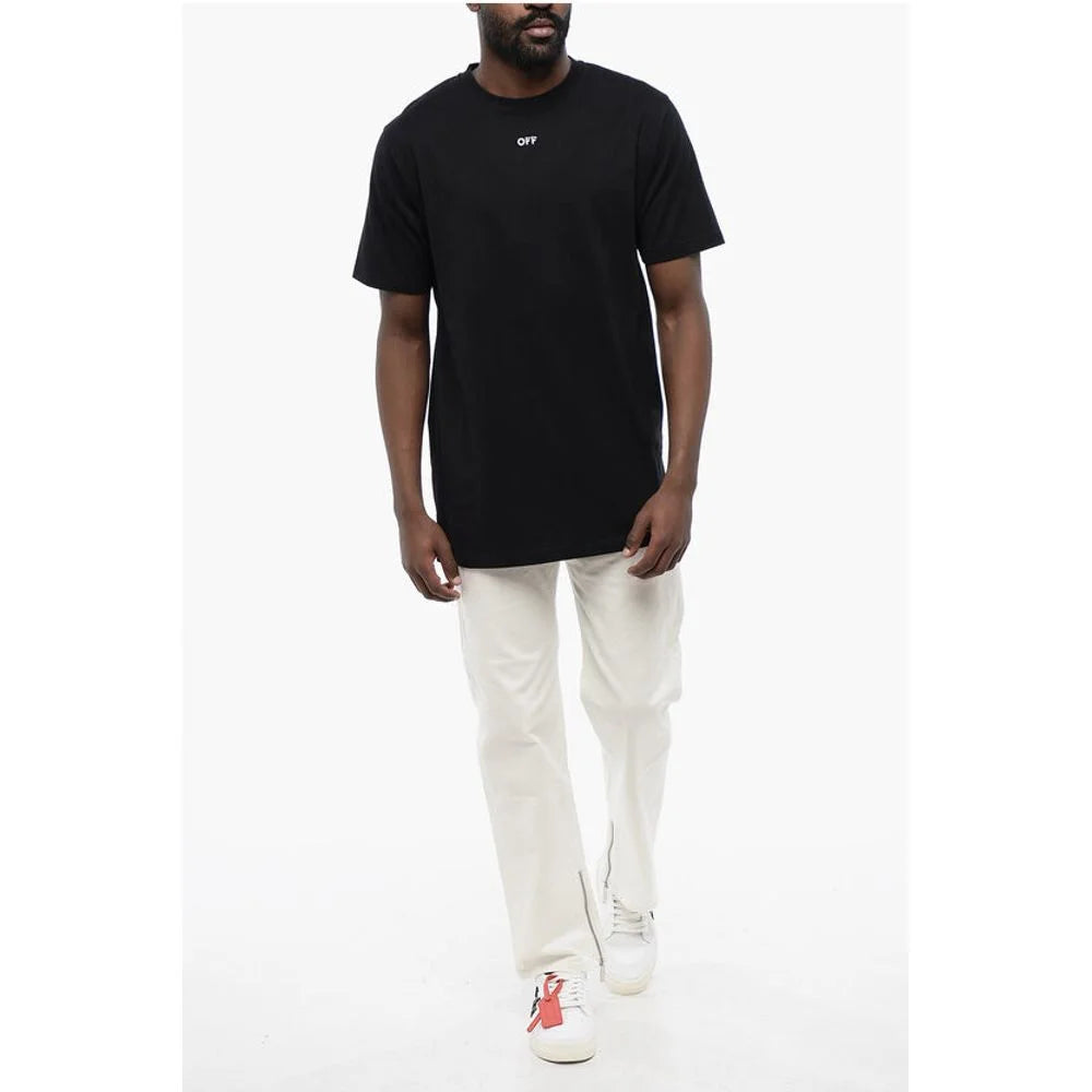 Off-White Black Cotton ARROW Crew-neck T-shirt - T-Shirts