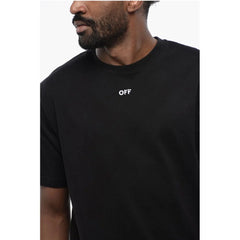 Off-White Black Cotton ARROW Crew-neck T-shirt - T-Shirts