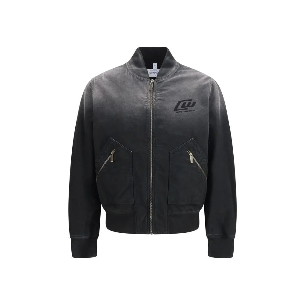 Off-White fekete pamacsos bomber