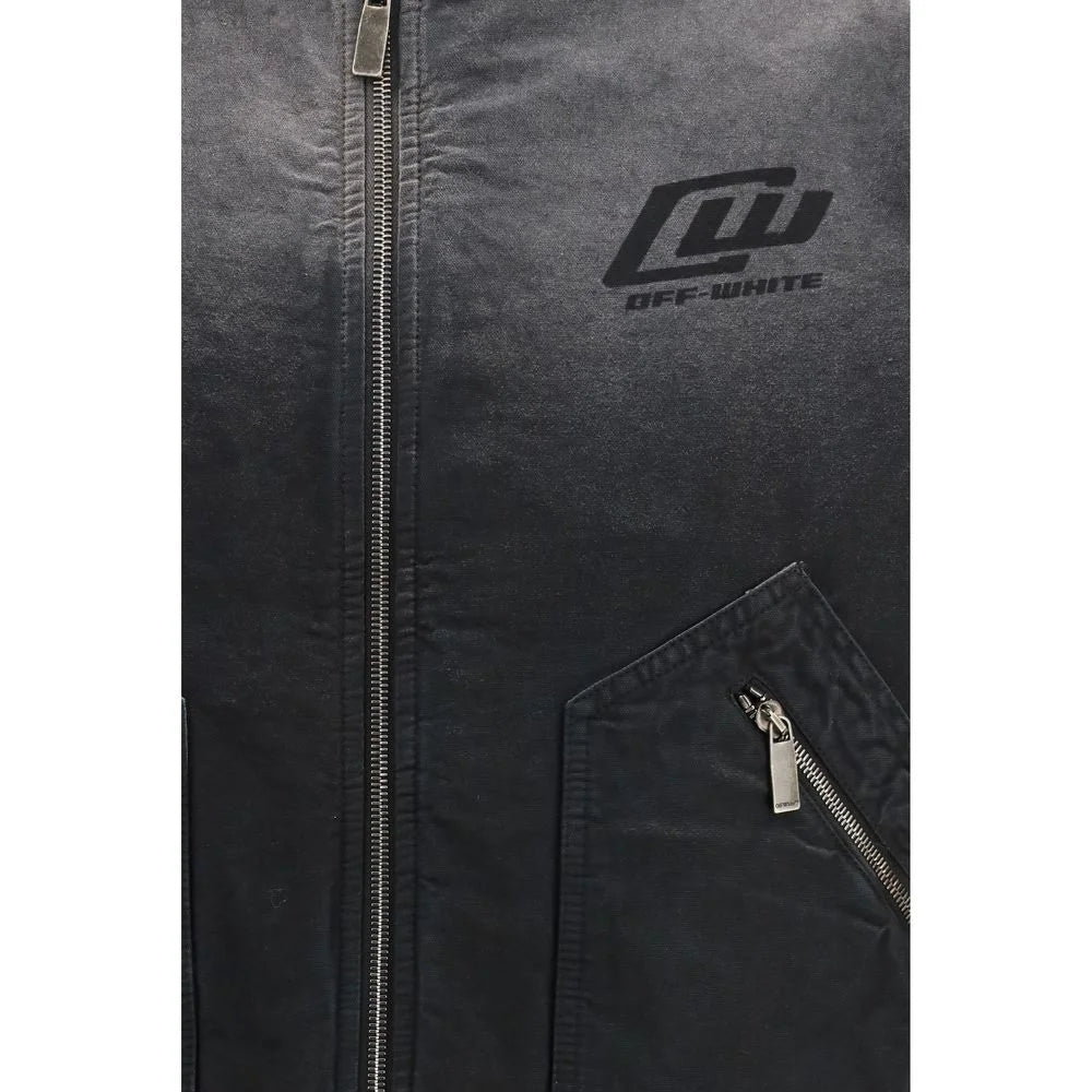 Off-White fekete pamacsos bomber