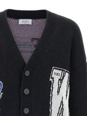 Off-White Black Cotton Cardigan
