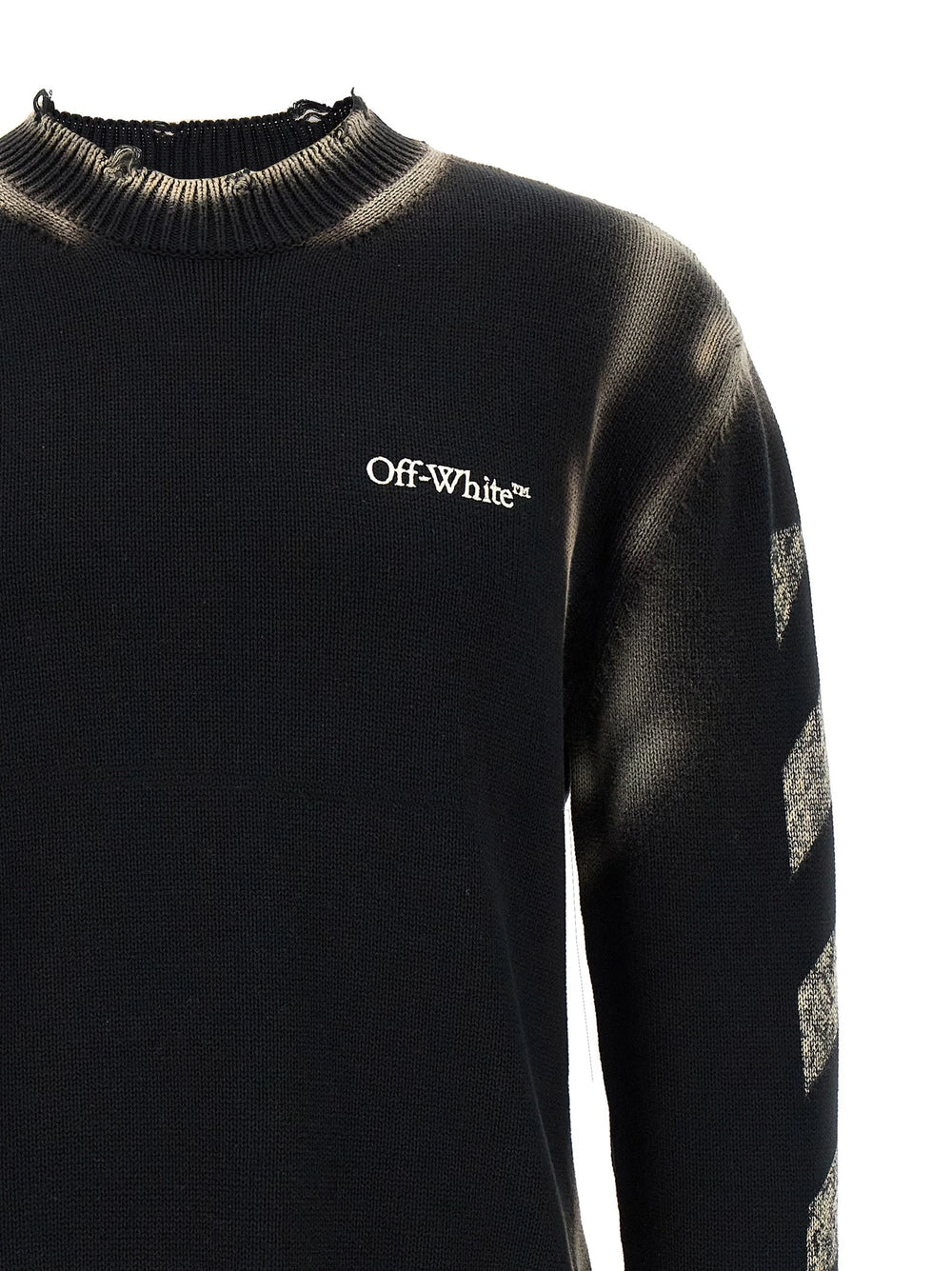 Off-White Black Cotton Cardigan - XL