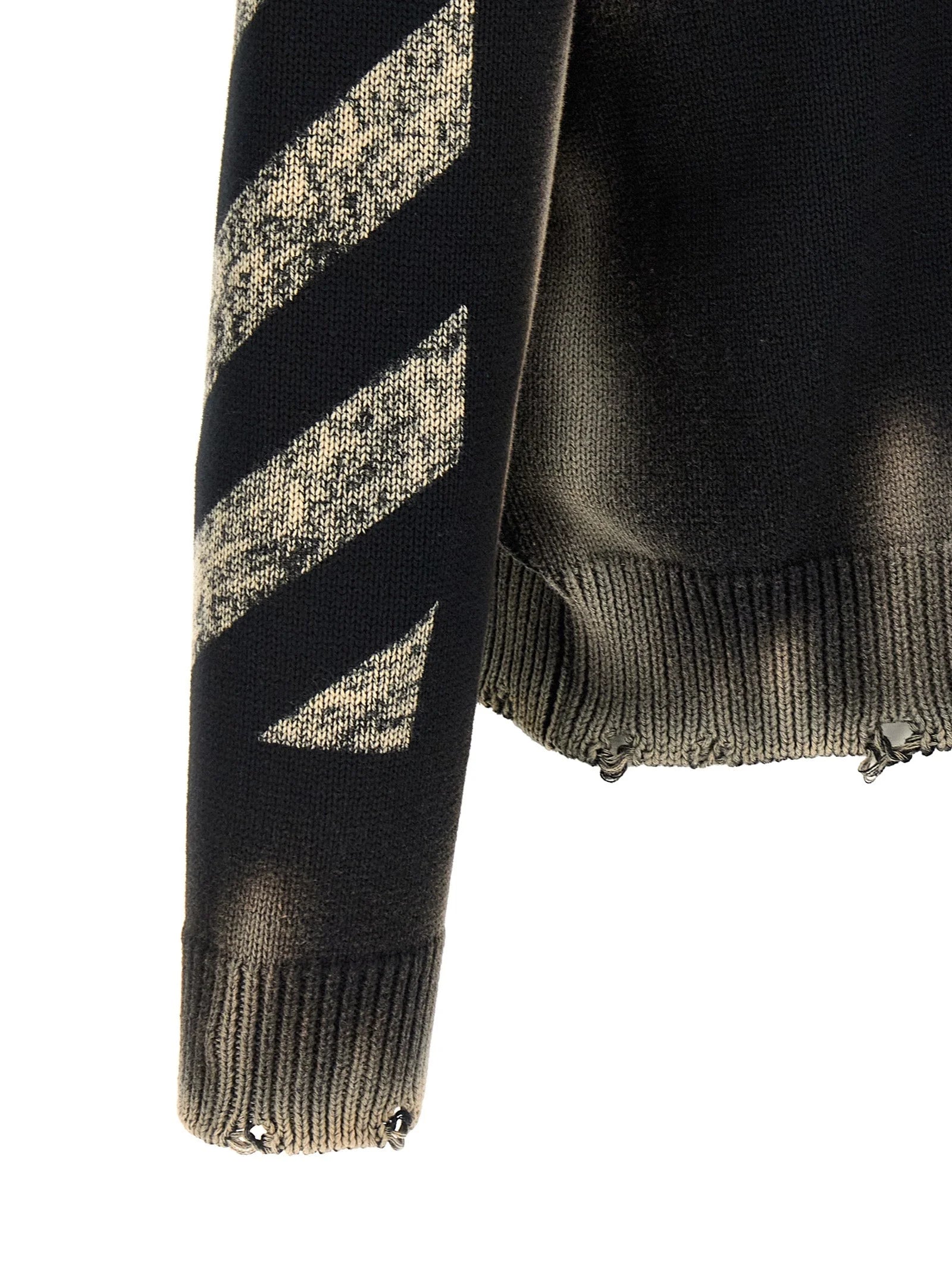 Off-White Black Cotton Cardigan - XL