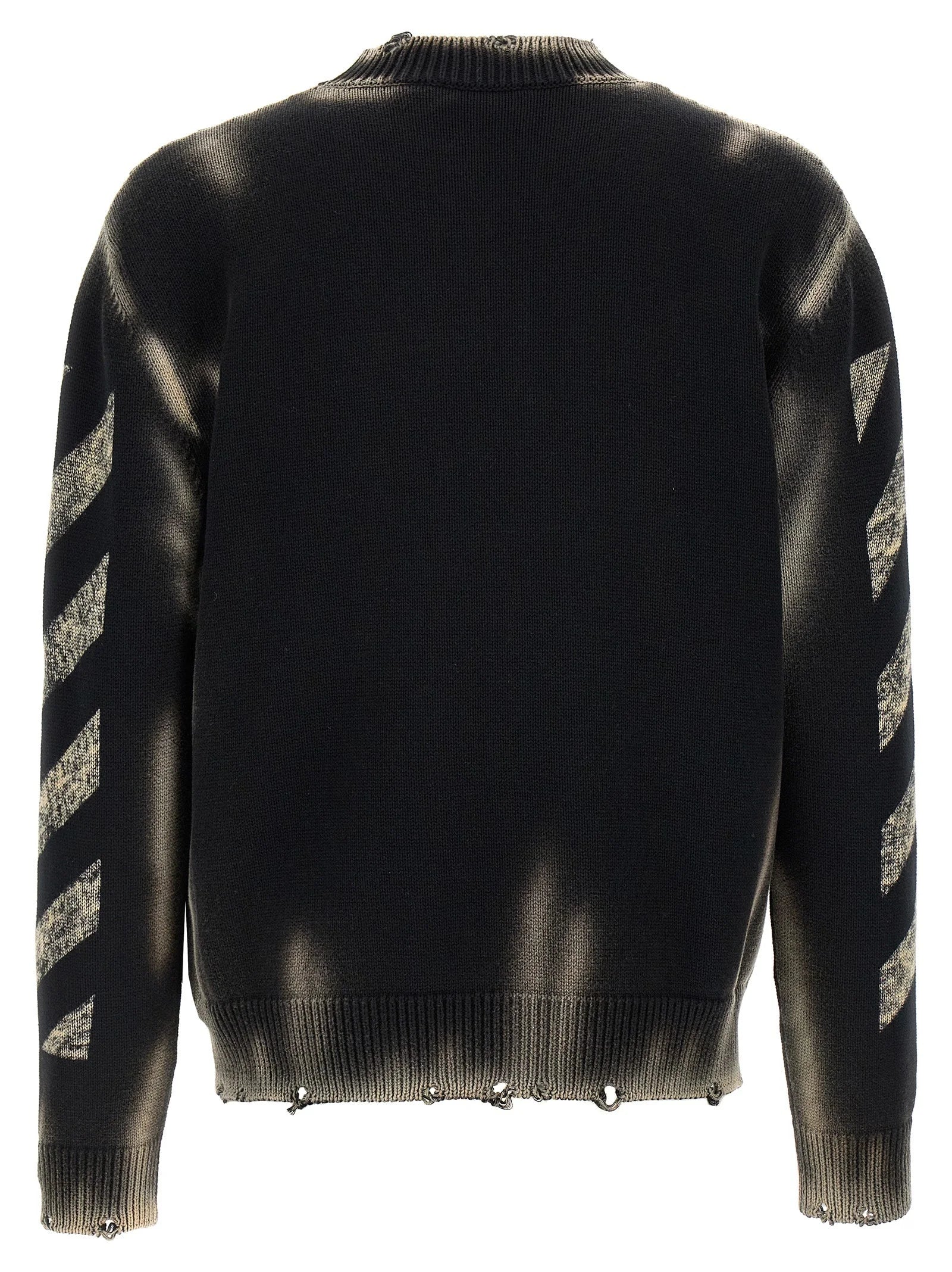 Off-White Black Cotton Cardigan - XL