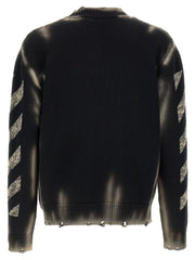 Off-White Black Cotton Cardigan - XL
