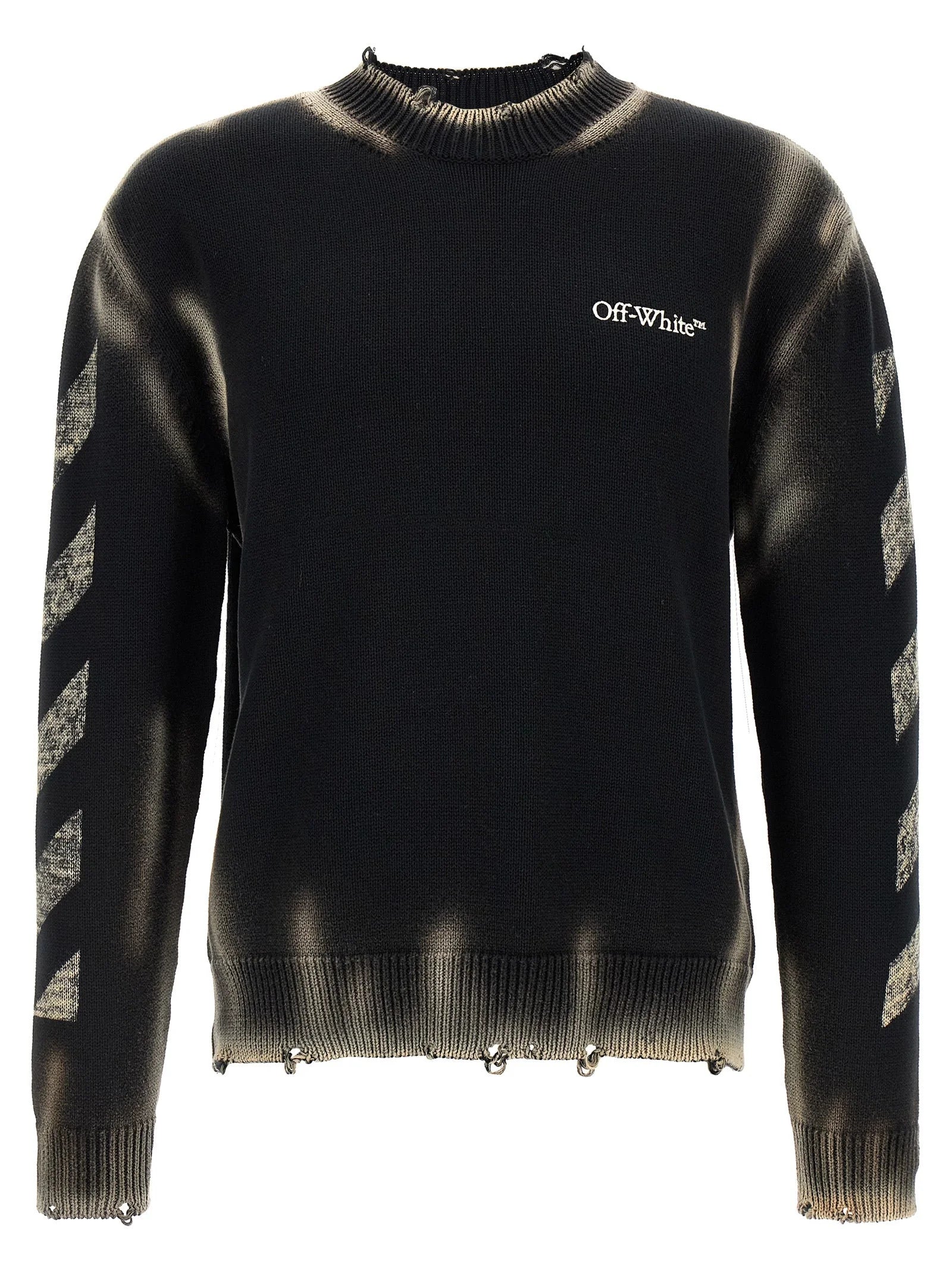 Off-White Black Cotton Cardigan - XL