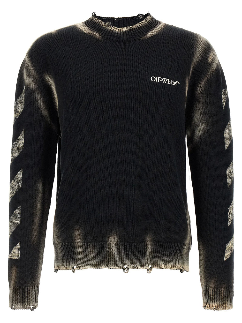 Off-White Black Cotton Cardigan - XL