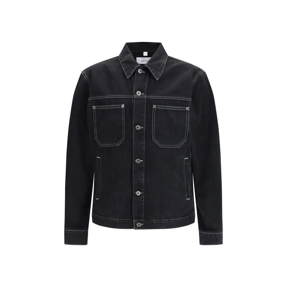 Off-White Black Cotton Denim Jacket - M