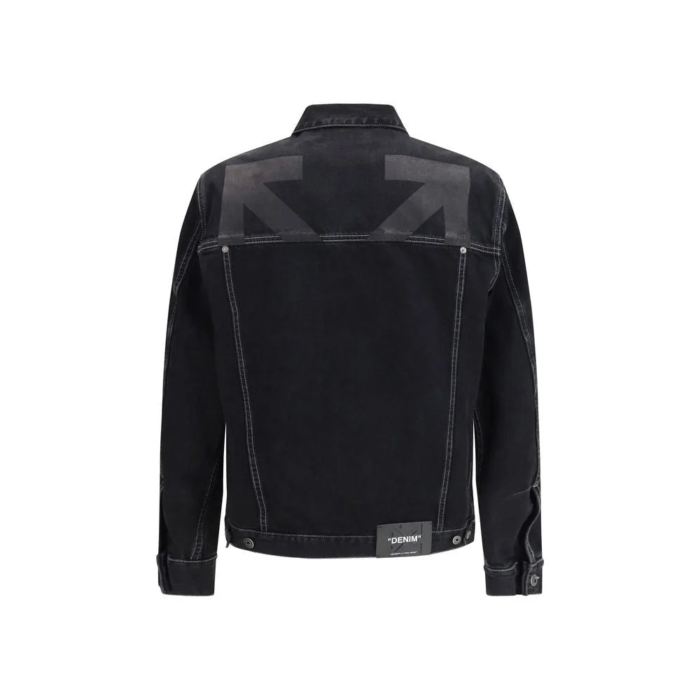 Off-White Black Cotton Denim Jacket - M