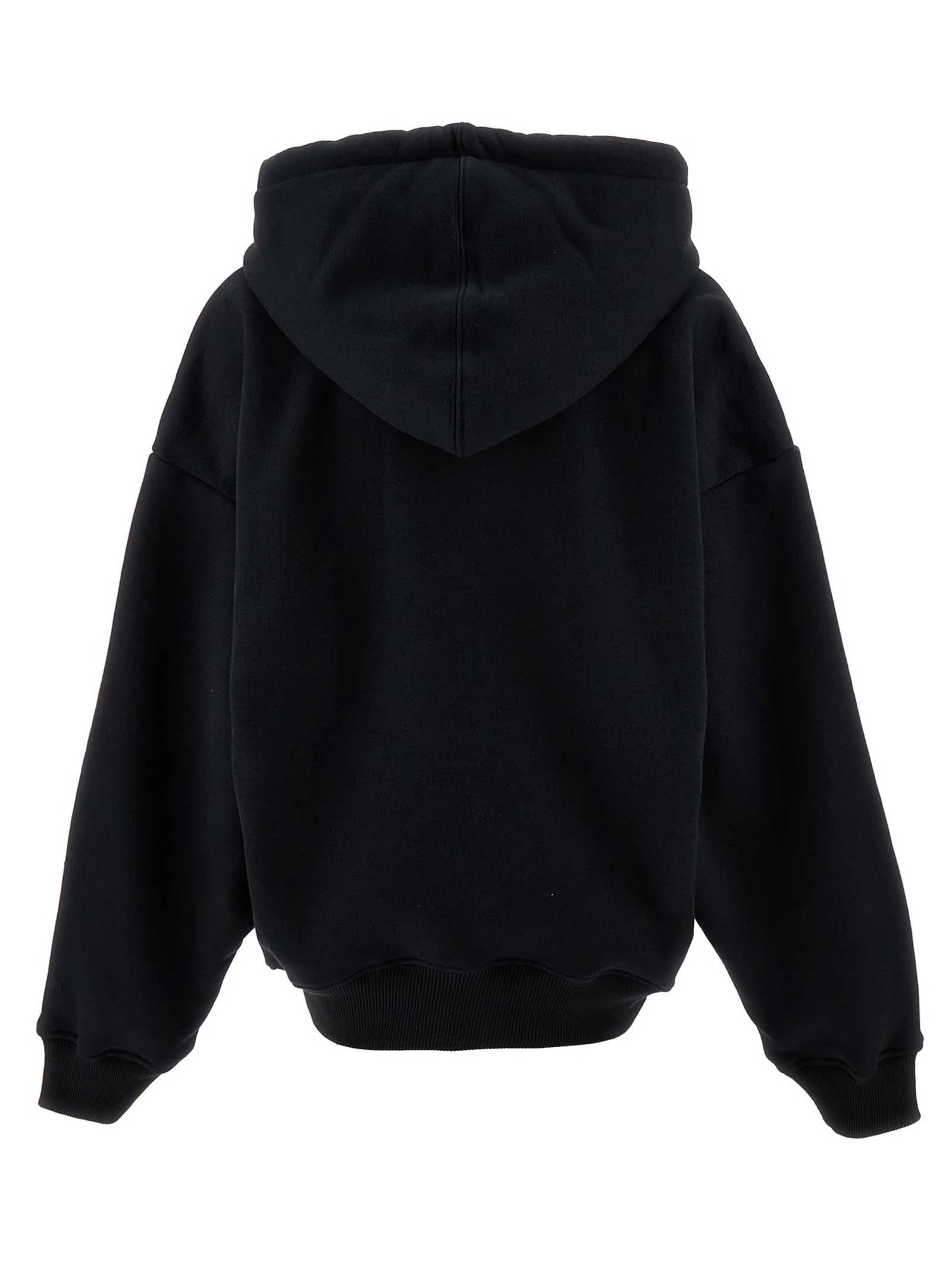 Off-White Black Cotton Hoodie