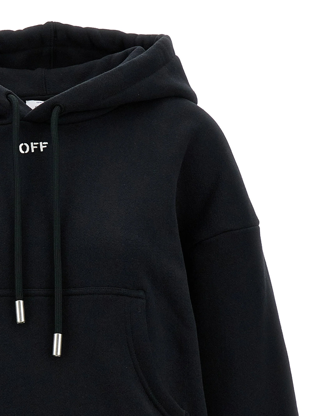 Off-White Black Cotton Hoodie