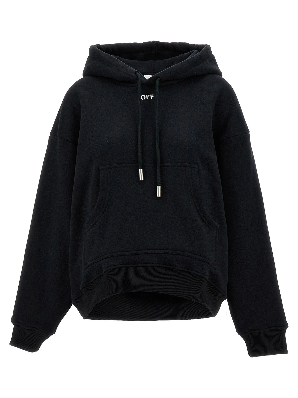 Off-White Black Cotton Hoodie